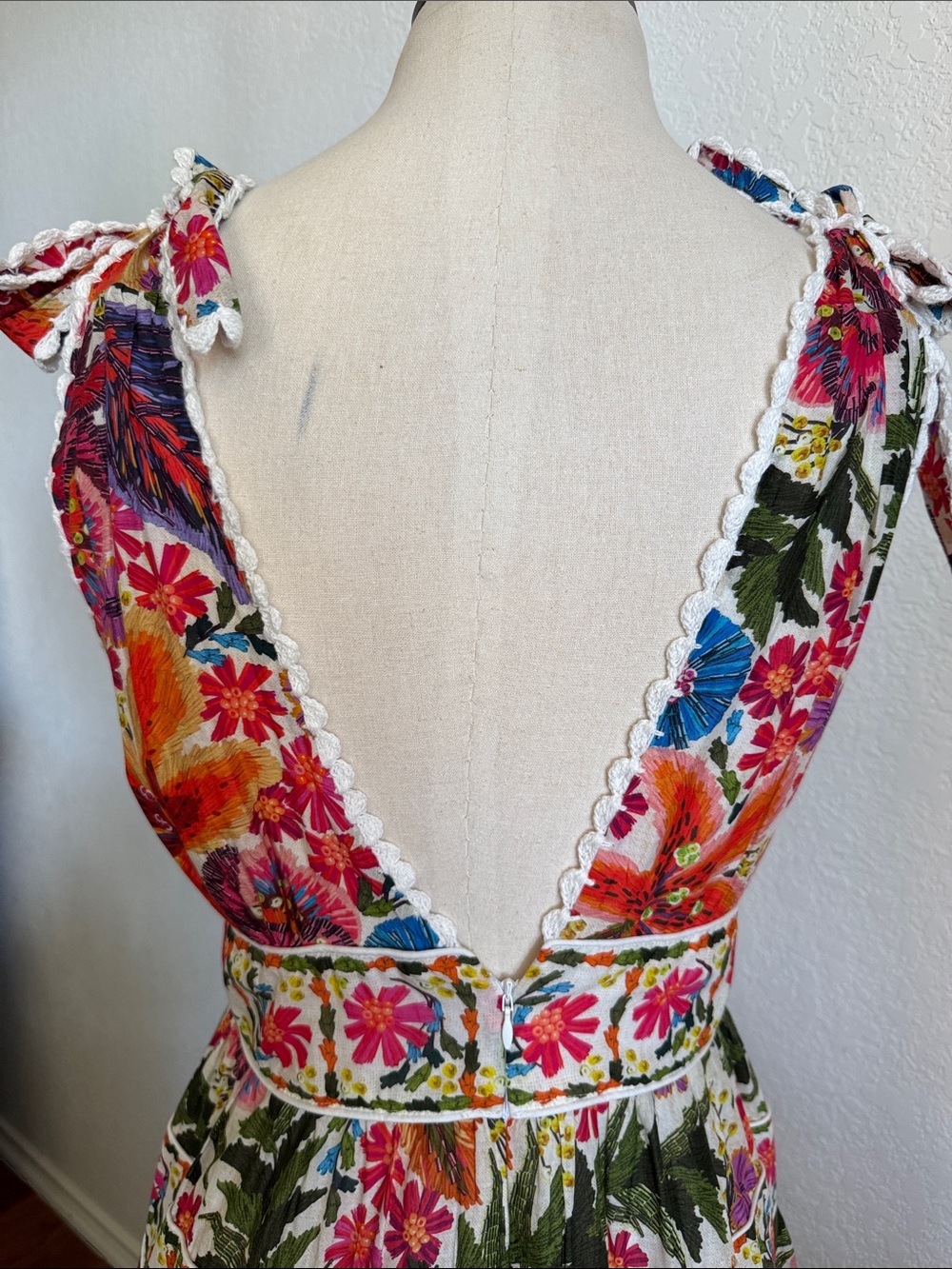 FARM Rio Tropical Yard Sleeveless Midi Dress - size Small - Picture 7 of 9